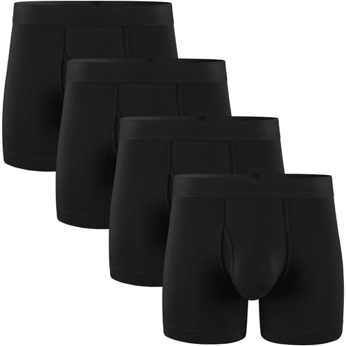 5Mayi Men's Underwear Boxer Briefs Cotton Regular Long Mens Boxer Briefs Underwear Men Pack XXL