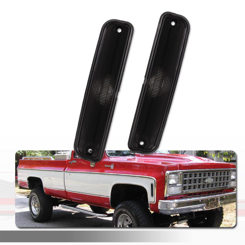 Tonsya For 73 74 75 76 77 78 79 80 GMC Chevy Pickup Blazer Suburban Jimmy C10 C20 C30 GMC Front Bumper Signal Side Marker housing Smoked Lens 915557 915558 GM2550115 GM2551107 Tonsya For 73 74 75 76 77 78 79 80 GMC Chevy Pickup Blazer Suburban Jimmy C10 C20 C30 GMC Front Bumper Signal Side Marker housing Smoked Lens 915557 915558 GM2550115 GM2551107