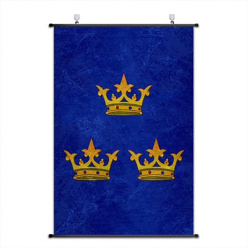 Nice Captain King Arthur and The Knights of The Round Table Banner Scroll Poster Emblem Print (King Arthur)