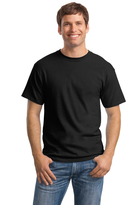 Hanes Men's TAGLESS ComfortSoft Crewneck T 4P_Black_S