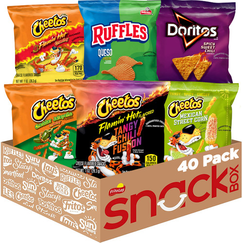 Frito-Lay Cheesy Spicy Sweet Variety Pack, 1oz Bags (40 Pack)