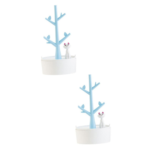 Holibanna 2pcs necklace holder stand display jewelry rack stand display jewelry display stand jewelry organizer stand necklace stand jewelry holder jewelry stand tree earring holder the cat