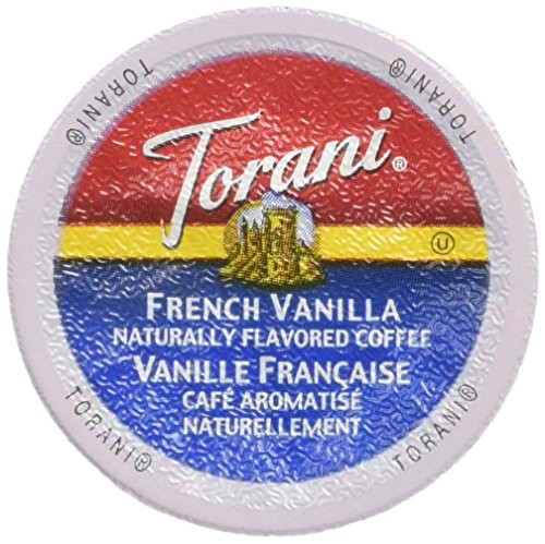 Torani French Vanilla Flavored Coffee, Single Serve Cups for Keurig K Cups Brewer, 24 Count