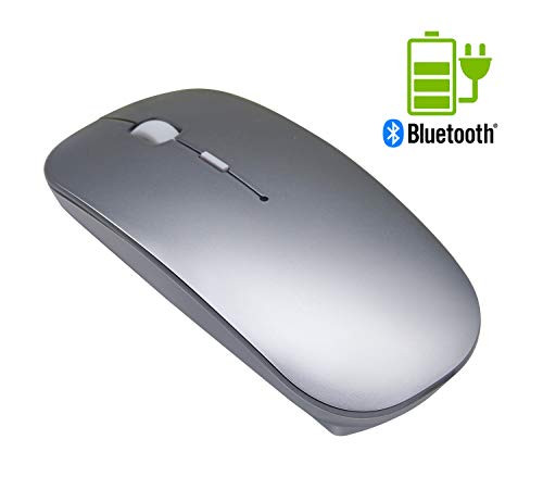 Quiet Wireless Bluetooth Mouse Rechargeable - Tsmine Mini Gaming Mouse Computer Mouse with 3 Adjustable DPI Level (800DPI,1200DPI,1600DPI),Compatible with PC, Mac, Desktop and Laptop