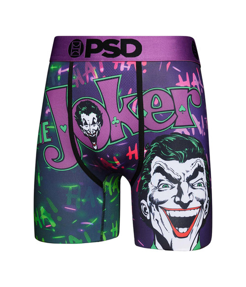 PSD Men's The Joker Boxer Briefs, Black, XL