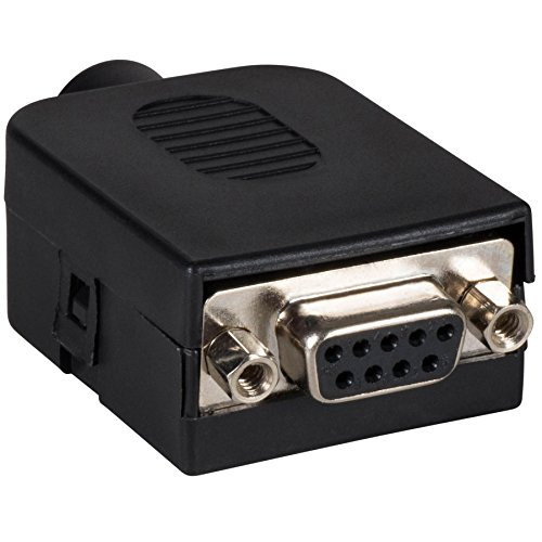 Parts Express 9-pin D-sub DB-9 (DE-9) Female Solderless Connector plus Shell
