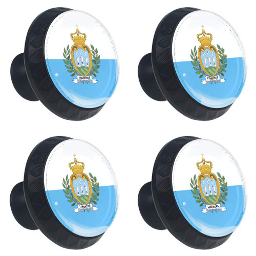 Idealiy San Marino Flag Cabinet Door Knobs Handles Pulls Cupboard Handles Drawer Wardrobe 4pcs