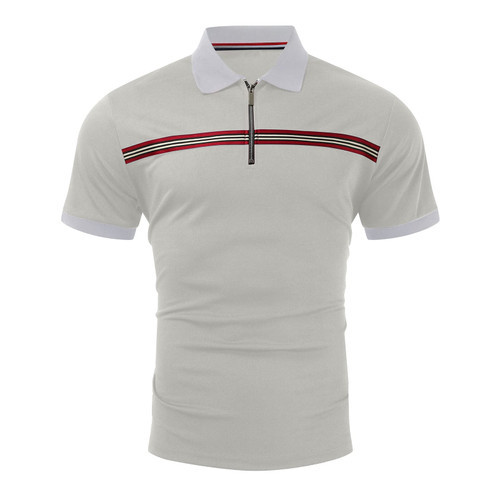 Muscularfit Muscle T Shirts for Men Casual Stylish Short Sleeve Sport Henley Polo Shirt Regular-Fit Solid Color Summer Shirt