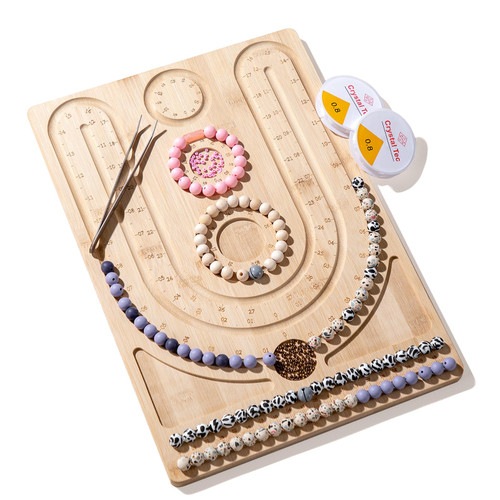 Bead Boards for Jewelry Bracelet Making, Bead Design Board, Bracelet Measure Board, Bracelet Making Tray, Bracelet Board for Jewelry Making, Bracelet Sizer Board for Adults & Kids