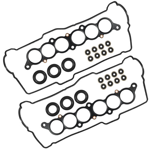 AUTOBABA Engine Cylinder Valve Cover Gasket Set Replace VC203 VS50422R MS 95899 Compatible with Toyota 4Runner 1996-2002 3.4L T100 1995-1998 3.4L Tacoma 1995-2004 3.4L Tundra 2000-2004 3.4L