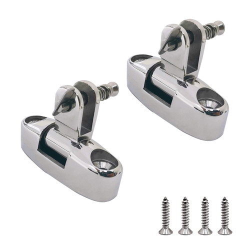 SHENGHUISS Marine Swivel Deck Hinge 316 Stainless Steel Boat Bimini Top Swivel Mount Hardware with Screw