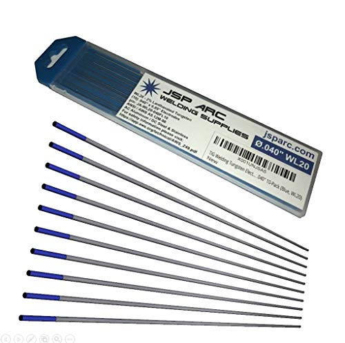 TIG Welding Tungsten Electrodes 2% Lanthanated .040" 10-Pack (Blue, WL20) TIG Welding Tungsten Electrodes 2% Lanthanated .040" 10-Pack (Blue, WL20)