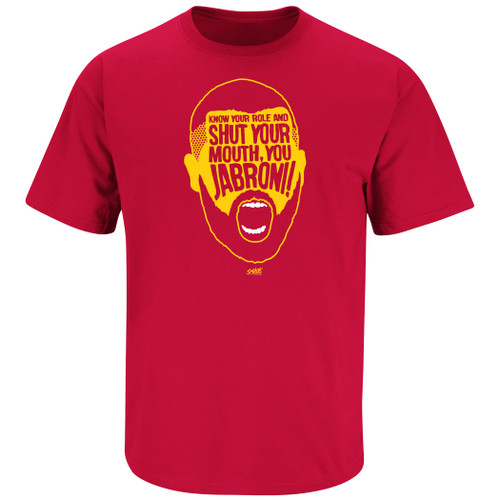 Know Your Role Jabroni T-Shirt for K C Football Fans (SM-5XL) (Red Short Sleeve, Large) Know Your Role Jabroni T-Shirt for K C Football Fans (SM-5XL) (Red Short Sleeve, Large)