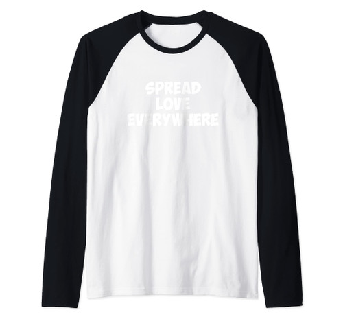 Spread Love Everywhere Raglan Baseball Tee