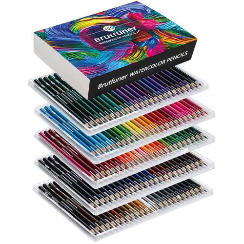 LBW Watercolor Pencils 120 Professional Water Color Pencils Set Colored Pencils for Adult Coloring Book Blending Sketching LBW Watercolor Pencils 120 Professional Water Color Pencils Set Colored Pencils for Adult Coloring Book Blending Sketching