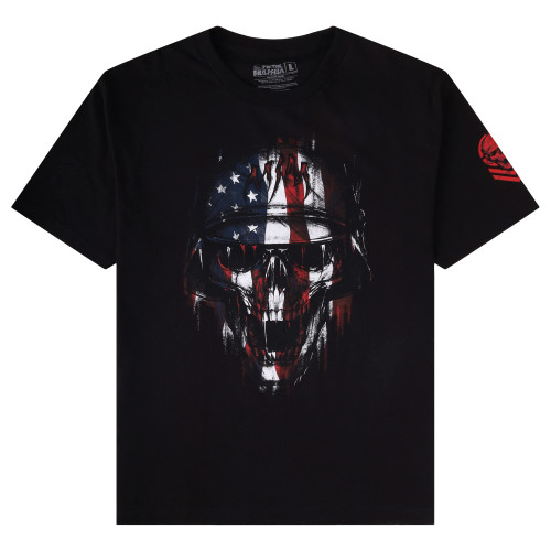 Metal Mulisha Men's 3X-Large Patriot T-Shirt, Black