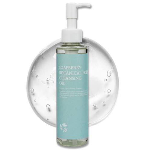 Reboncel Soapberry Cleansing Oil, Korean Makeup remover for Oily, Sensitive, Acne-Prone skin with Jojoba, Apricot Kernel, Avocado Oil, Korean Skin Care Face Wash (5.07 fl. oz, 150ml)