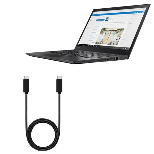 BoxWave Cable Compatible with Lenovo T470s - DirectSync PD Cable (3ft) - USB-C to USB-C (100W), Type C Braided 3ft Charge and Sync Cable for Lenovo T470s - Jet Black BoxWave Cable Compatible with Lenovo T470s - DirectSync PD Cable (3ft) - USB-C to USB-C (100W), Type C Braided 3ft Charge and Sync Cable for Lenovo T470s - Jet Black