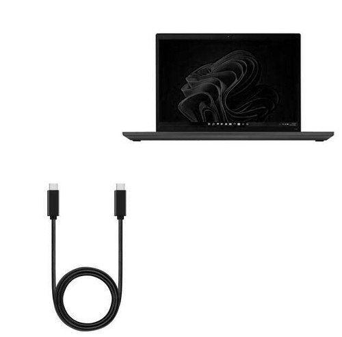 BoxWave Cable Compatible with Lenovo ThinkPad T14 (21CF) - DirectSync PD Cable (3ft) - USB-C to USB-C (100W), Type C Braided 3ft Charge and Sync Cable for Lenovo ThinkPad T14 (21CF) - Jet Black BoxWave Cable Compatible with Lenovo ThinkPad T14 (21CF) - DirectSync PD Cable (3ft) - USB-C to USB-C (100W), Type C Braided 3ft Charge and Sync Cable for Lenovo ThinkPad T14 (21CF) - Jet Black