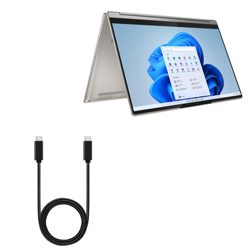 BoxWave Cable Compatible with Lenovo Yoga 9i (14 in - 82BG) - DirectSync PD Cable (3ft) - USB-C to USB-C (100W), Type C Braided 3ft Charge and Sync Cable for Lenovo Yoga 9i (14 in - 82BG) - Jet Black BoxWave Cable Compatible with Lenovo Yoga 9i (14 in - 82BG) - DirectSync PD Cable (3ft) - USB-C to USB-C (100W), Type C Braided 3ft Charge and Sync Cable for Lenovo Yoga 9i (14 in - 82BG) - Jet Black