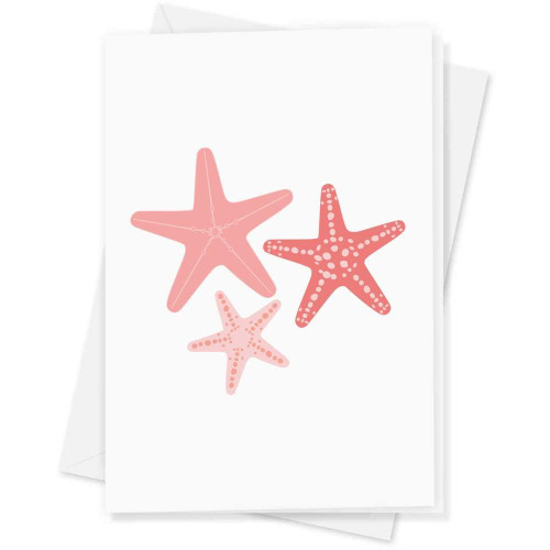 Azeeda Large (A4) 'Starfish' Blank Greeting Card (GC00049918)