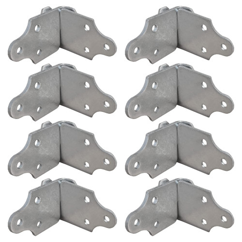 8 Sets Utility Trailer Wood Panel Side Corner Bracket, for Stake Body Latch Rack Gate Connector - 16 Pack, 8 Joints (8 Sets)