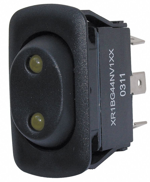 Eaton Rocker Switch, Contact Form: SPST, Number of Connections: 6, Terminals: 0.250" Quick Connect Tab