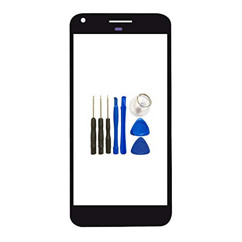 for Google Pixel Screen Glass Panel Lens Replacement - Black Outer Front Screen Glass Panel Lens Replacement for Google Pixel with Opening Tools (Not LCD &Not Digitizer)