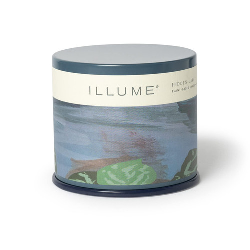 Illume Beautifully Done Essentials Hidden Lake Vanity Tin Scented Candle