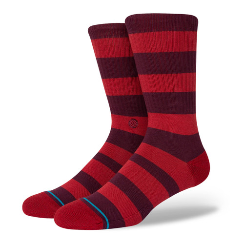 Stance Draft Crew Socks (Large, Red)