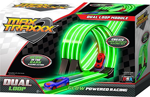 Max Traxxx Tracer Racers Dual Loop Add On Module for Gravity Drive and Remote Control 1:64 Scale Sets
