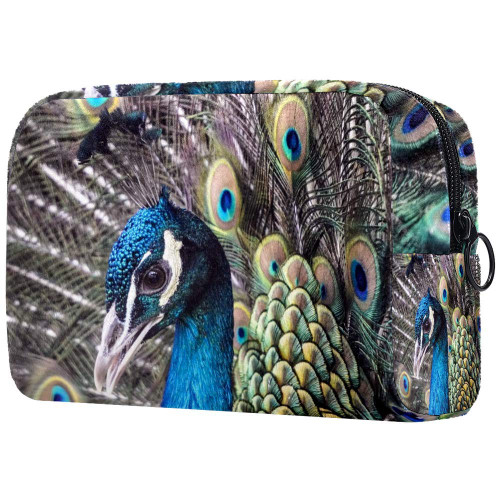 Portrait Peacock Makeup Bags Portable Tote Cosmetics Bag Travel Cosmetic Organizer Toiletry Bag Make-up Cases for Women Portrait Peacock Makeup Bags Portable Tote Cosmetics Bag Travel Cosmetic Organizer Toiletry Bag Make-up Cases for Women