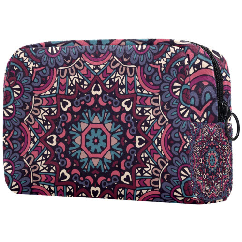 Dark Color Mandala Floral Makeup Bags Portable Tote Cosmetics Bag Travel Cosmetic Organizer Toiletry Bag Make-up Cases for Women Dark Color Mandala Floral Makeup Bags Portable Tote Cosmetics Bag Travel Cosmetic Organizer Toiletry Bag Make-up Cases for Women