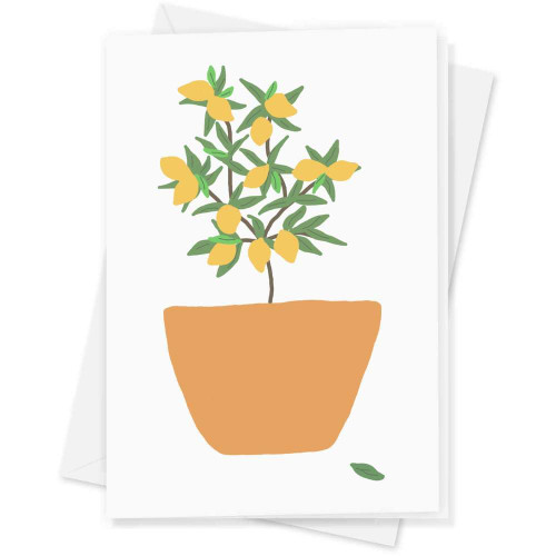 Large (A4) 'Lemon tree' Blank Greeting Card (GC00053774)