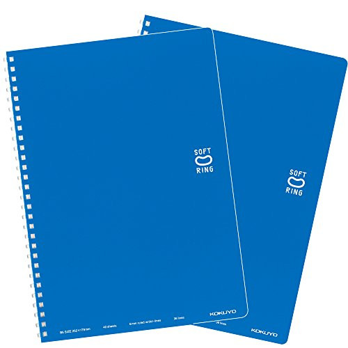 Kokuyo soft ring notebook semi B5 2 books B ruled blues -SV301BT-BX2