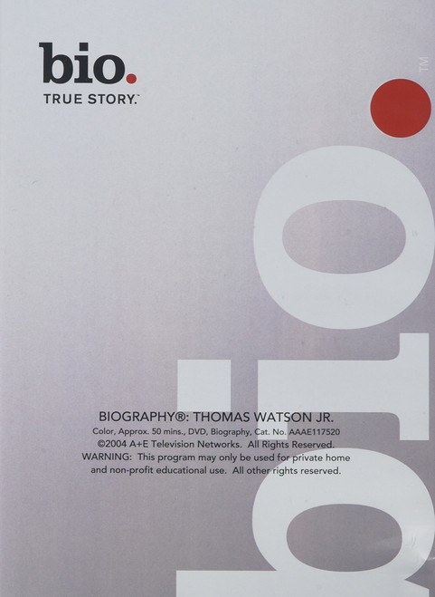 Bio: Thomas Watson Jr. Dvd