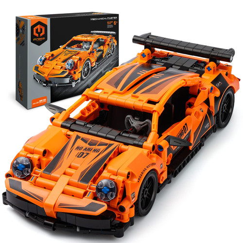 STEM DIY Pull-Back Car Kit for Kids, Race Car Model Toys for Boys Age 8-12, Building Set Gifts for Birthday, Christmas