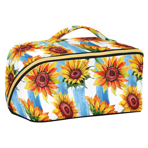 Wild Flower Sunflower Makeup Bag Large Cosmetic Bags for Women Travel Makeup Bags for Women Cosmetic Bag Organizer Makeup Pouch Toiletry Bag for Cosmetics Travel Daily Use Toiletries Wild Flower Sunflower Makeup Bag Large Cosmetic Bags for Women Travel Makeup Bags for Women Cosmetic Bag Organizer Makeup Pouch Toiletry Bag for Cosmetics Travel Daily Use Toiletries
