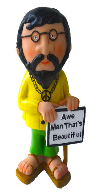 Funny Guy Mugs Garden Gnome Statue - Hippie Gnome - Indoor/Outdoor Garden Gnome Sculpture for Patio, Yard or Lawn Funny Guy Mugs Garden Gnome Statue - Hippie Gnome - Indoor/Outdoor Garden Gnome Sculpture for Patio, Yard or Lawn