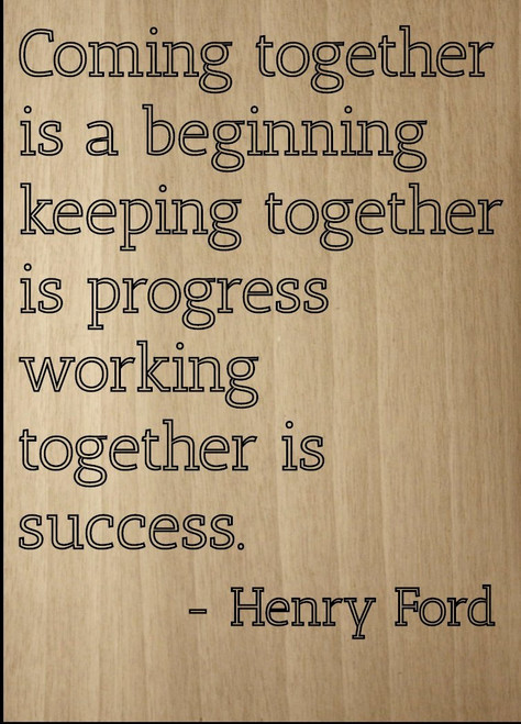 Mundus Souvenirs Coming Together is a Beginning Keeping. Quote by Henry Ford, Laser Engraved on Wooden Plaque - Size: 8"x10" Mundus Souvenirs Coming Together is a Beginning Keeping. Quote by Henry Ford, Laser Engraved on Wooden Plaque - Size: 8"x10"