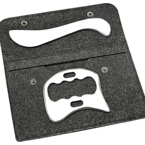 Stainless Steel Gua Sha Scraping Massage Tool-Muscle Scraper - Soft Tissue Mobilization,Physical Therapy for Back, Legs, Arms (2 PCS)
