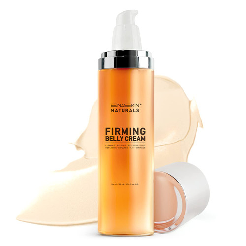 Belly Firming Cream for Tightening and Cellulite: Enaskin Naturals B Flat Skin Firming Cream for Stomach & Thighs & Butt - Moisturizing Lifting Body Lotion for Women - 3.38 FL