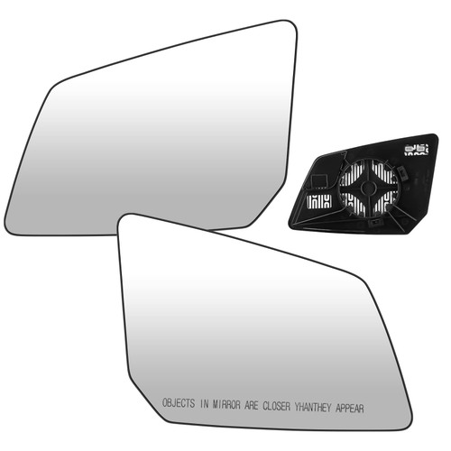 Youxmoto Driver Left and Passenger Right Side Mirror Glass Replacement for 2007-2016 GMC Acadia/Chevy Traverse/Saturn Outlook, with Backing Plate Heated Glass, OEM 15951926 15951928-1 Pair