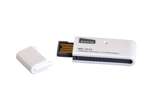 Netis WF2111 Wireless N150 USB Adapter, Supports Windows, Mac OS, Linux, WPS East Setup