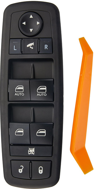 ZAPOSTS Power Window Switch Fits for 2016-2018 Ram 1500 2500 3500,2019-2021 Ram 1500 Classic,2011-2012 Dodge Journey,Driver Side Control Door vidrios Master Switch. Replaces 56046826AC (Green Light)
