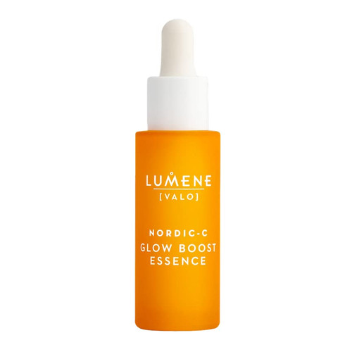 Lumene Nordic-C [Valo] Glow Boost Essence Serum - Radiance Enhancing Vitamin C Serum for Face - Vitamin C & Hyaluronic Acid Facial Serum for Smooth, Plump, Glowing Skin (1 fl oz)
