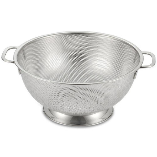 Stainless Steel Fine Mesh Strainer Bowl Micro-perforated Colander Storage Basket with Handles Vegetable Rice Washing Container stainless steel colander strainer