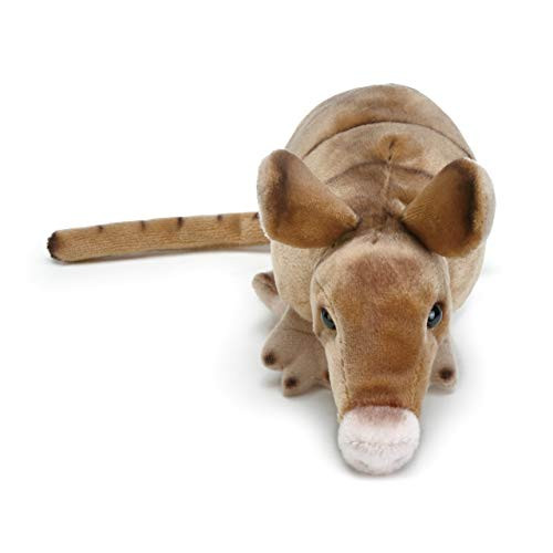 DEMDACO Light Brown Armadillo Children's Plush Beanbag Stuffed Animal Toy
