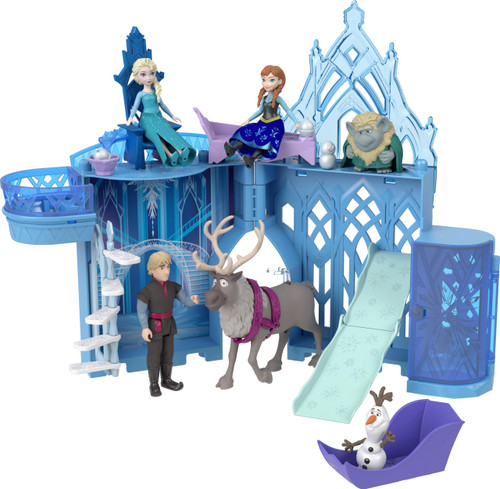 Mattel Disney Frozen Toys, Elsa Ice Palace Storytime Stackers, Castle Doll House Playset with Small Doll & 8 Accessories Mattel Disney Frozen Toys, Elsa Ice Palace Storytime Stackers, Castle Doll House Playset with Small Doll & 8 Accessories
