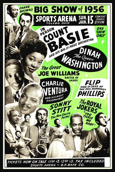 Count Basie Big Band Cocert Poster Fridge Magnet 6x9 Large (6x9)
